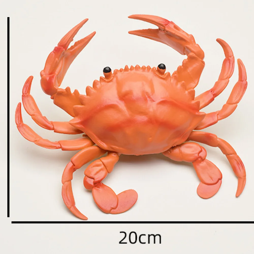 Simulation Crab Lobster Soft Plastic Model Realistic Animal Toy Educational Science Prop Kids Cognitive Learning