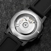 SEAKOSS GMT Men‘s Diving Automatic Mechanical Watches Seagull ST2557 Movement 316L Super Luminous Calendar 10Bar Reloj Homber photo 3