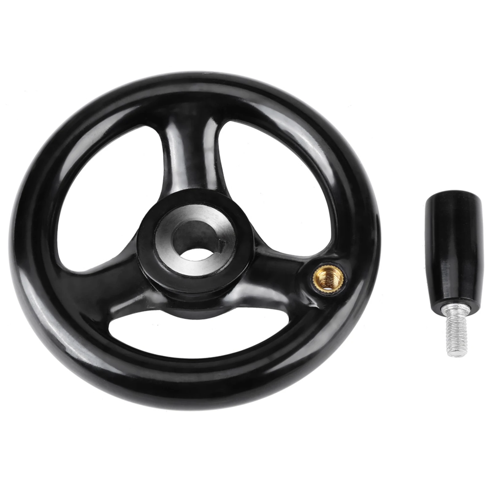 

Milling Machine Handwheel, 12×100 mm, Round 3-spoke Handwheel, Suitable for Lathes and Milling Machines