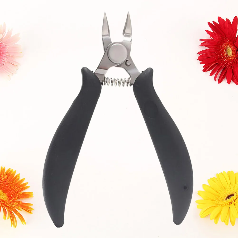 

Toenail Clipper Stainless Steel Black Ergonomic Design Nail Nipper for Thick Ingrown Nails Pedicure Tool Manicure Nipper