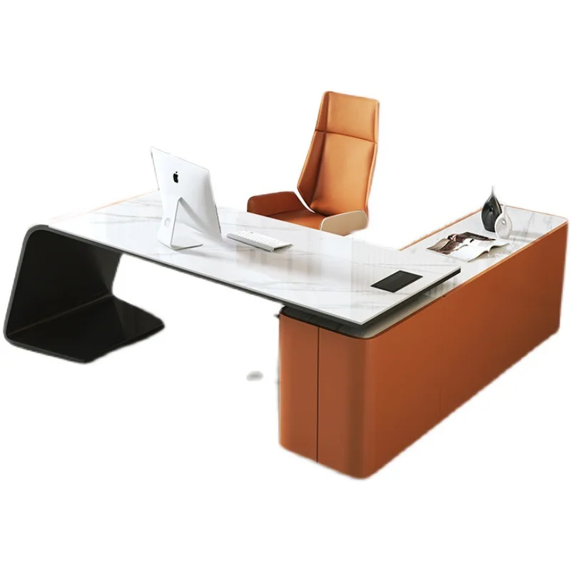 الراقية تصميم مكتب مكتب الإيطالية الخفيفة الفاخرة مكتب الكمبيوتر بسيط الإبداع الأثاث Mesa De Trabalho YS40CC #5