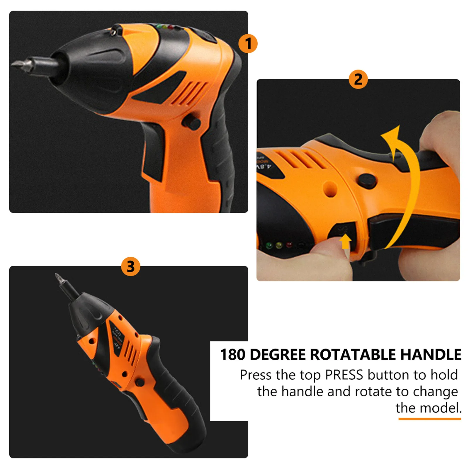 Rechargeable Rotary Electric Screwdriver Drill Set Ergonomic Lightweight Design for Precise Detailed Work Storage Box Included