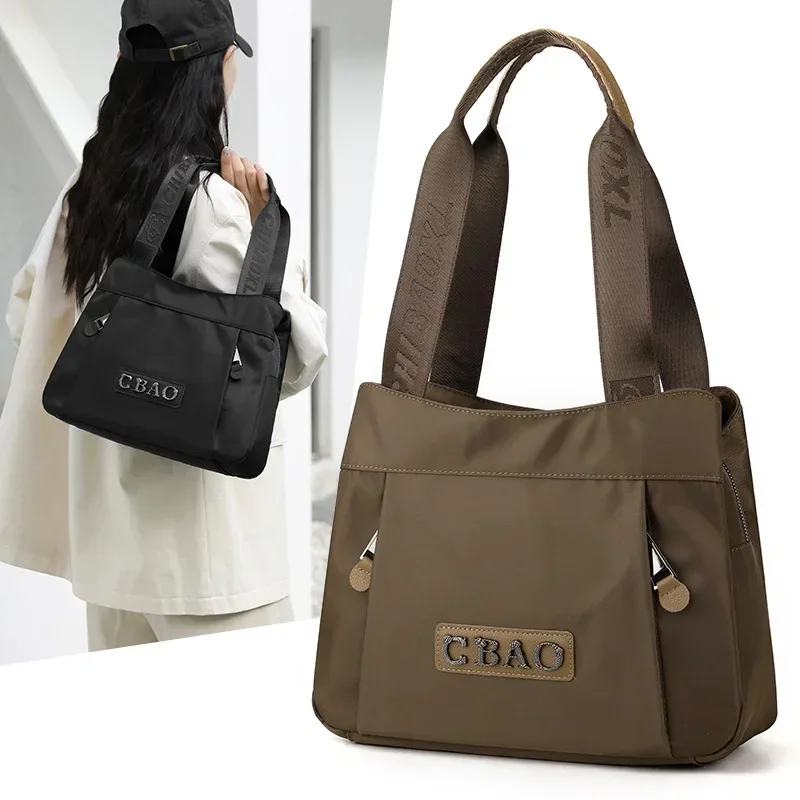 2024 Spring New Tote Bag Shoulder Bag Computer Bags Commuter  Women\'s Bag Oxford Cloth shopping handbag