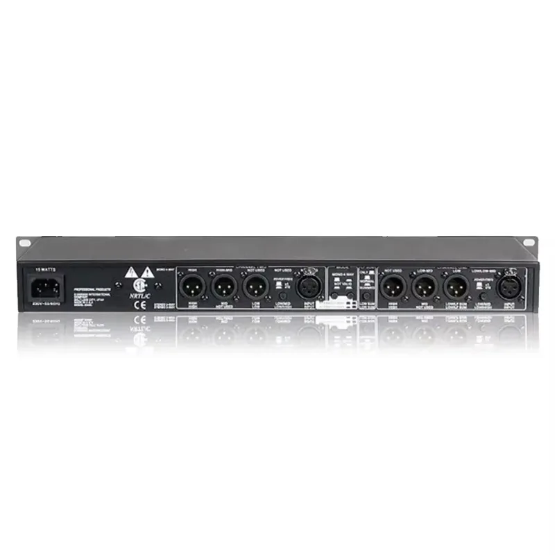 Electronic crossover professional audio peripherals stereo 2/3 way mono 4-channel crossover