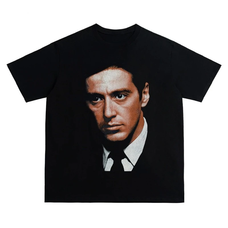 Classic Movie Related Products - Retro High Street Heavyweight Loose-Sleeved T-Shirt