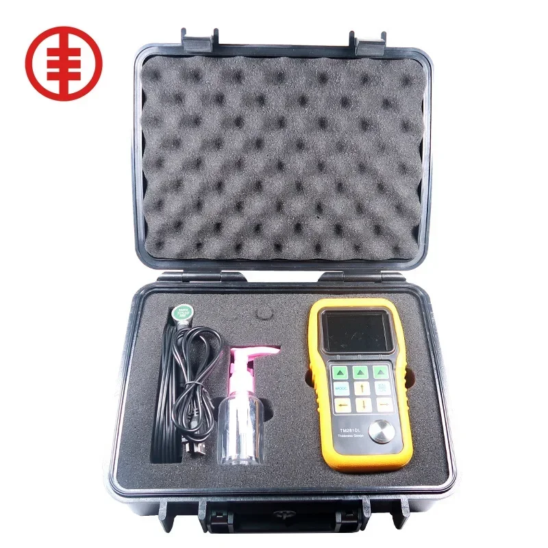 Ultrasonic thickness gauge/thickness testing/ ultrasonic tester with A&B Scan and through coating and paint TM281D