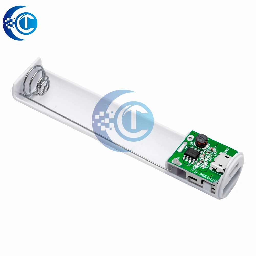 CLT 18650 No-Soldering Power Bank Case, 5V 1A USB Charger Housing for 18650 Battery DIY