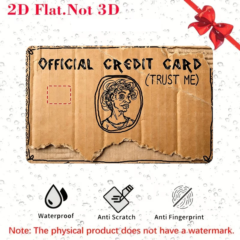 2D Lustiger Kreditkarten-Aufkleber PVC Wasserdichter Debitkarten-Skin Neuartiges Design Debit- und Kreditkarten-Aufkleber-Abdeckung Passend als Geschenk – Detail 4