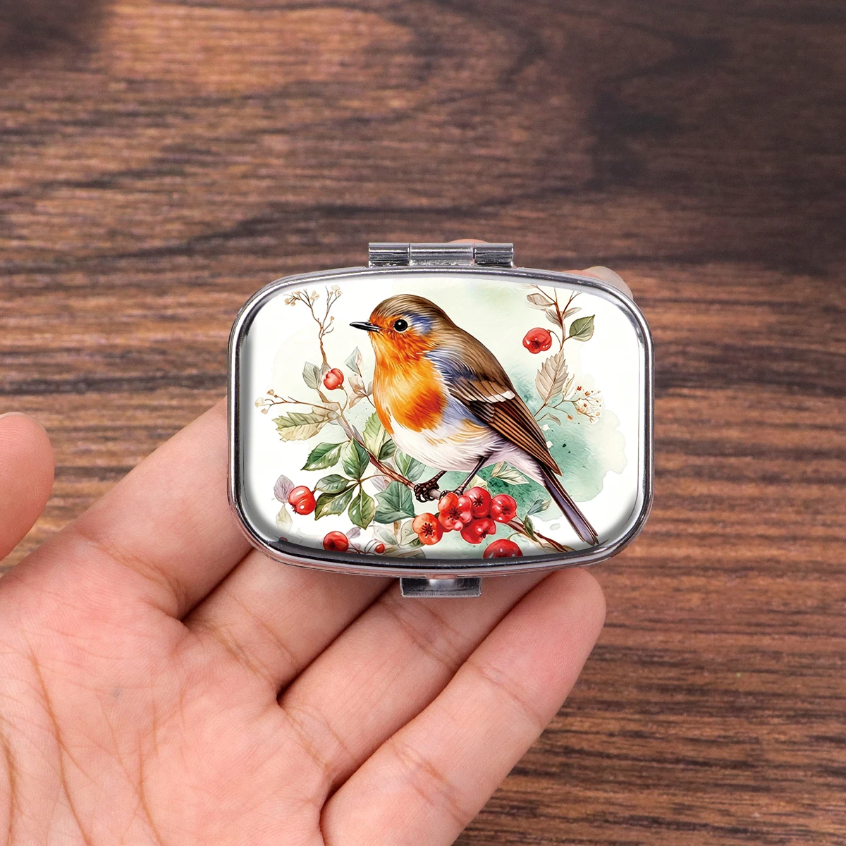 Lustiges Katzen-Pillendöschen, bedrucktes Metall-Pillendöschen mit 2 Fächern, tragbare Mini-Pillenbox für unterwegs, humorvolle Zitate, Taschen-Medikamentenhalter, Geschenk – Detail 12