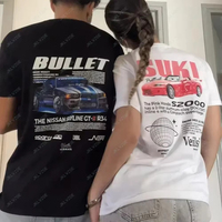 Fast and Furious Print Women Tee S2000T-shirt Vintage Men T-Shirt Funny Lover Graphic Tee Shirt Retro Racing Valentine Day Gift