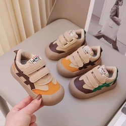 Children's Baby Sneakers Four Seasons Models Green Non-slip Nantong Girls Small Children's Shoes Brown Soft Kids Casual Shoes