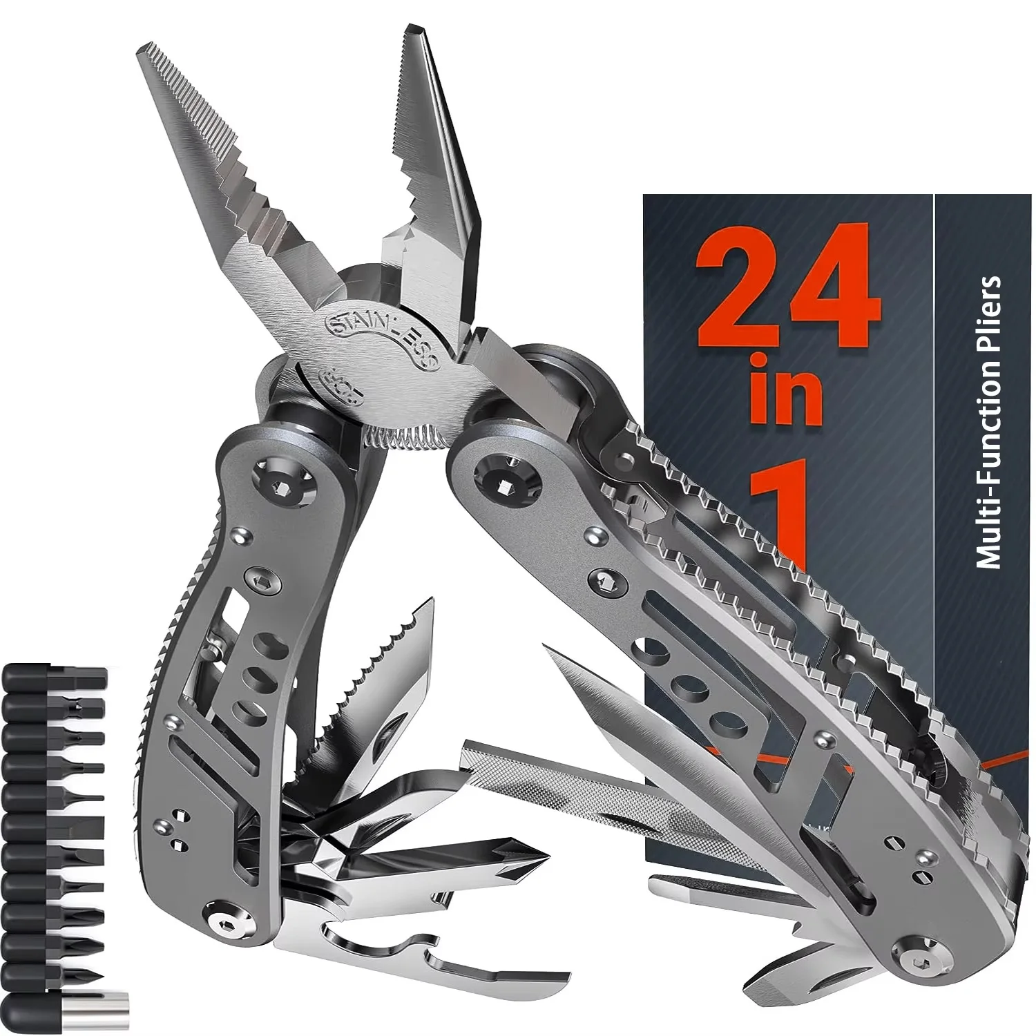 

Multi-Tool Pocket Knife Pliers Folding Mini Portable Outdoor Tactical Survival Rescue Repair Tool for Camping Hiking Emergency