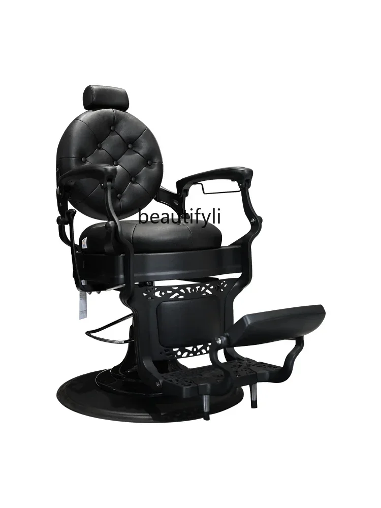 

Barber Shop Oil Head Chair Beauty Salon Portable Chair Hair Salon Retro Barber Chair