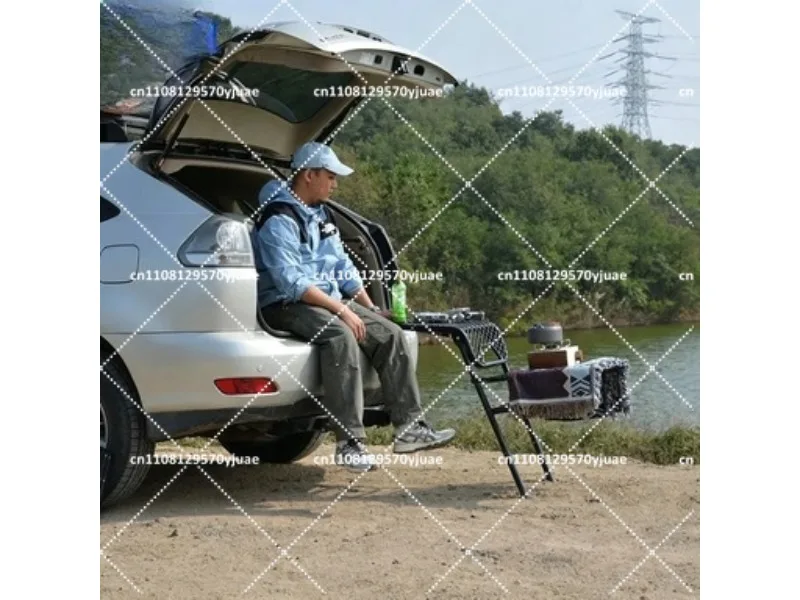 Camping Table Multifunctional Folding Ladder Outdoor Portable Step Stool for Tire Access
