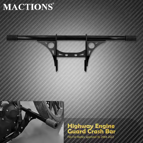 Motorcycle Front Highway Engine Guard Crash Bar Steel Falling Protection Black For Harley Sportster XL883 1200 Iron Custom 04-22