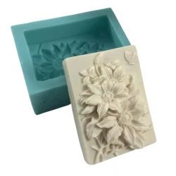 3d Girasole Sapone Stampo Rettangolo Fiore Fatto A Mano Sapone FAI DA TE Produzione Stampi In Silicone per Lozione Bar Artigianato In Resina Candela Profumata