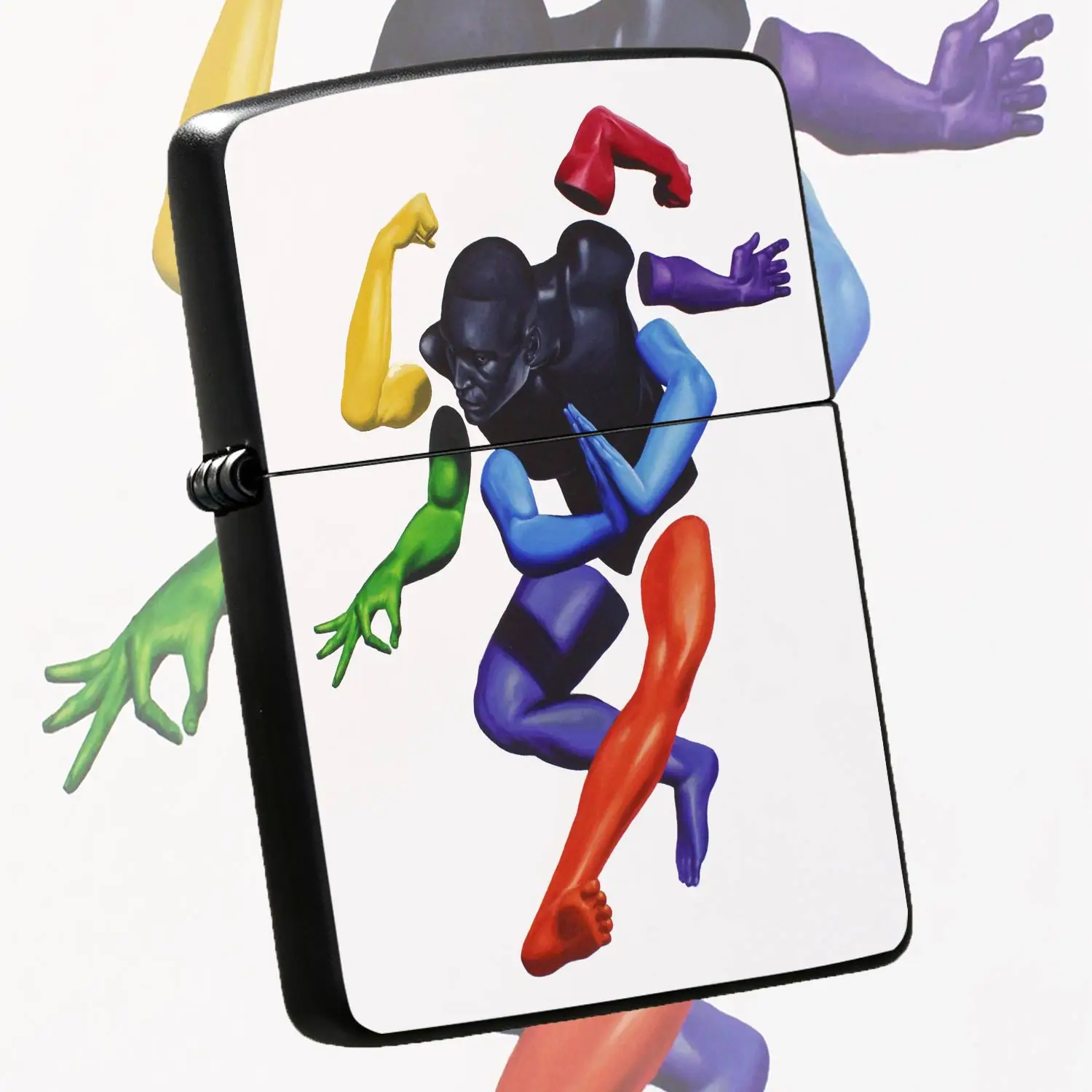 Creative Deconstructed Human Body Art Colorful Sculpture Lighter, Trendy Contrast Color Stylish Portable Item, Suitable for Daily Outdoor Gatherings and All Scenarios, Artistic Practical Present for Personal Use or Gifting A Humorous And I