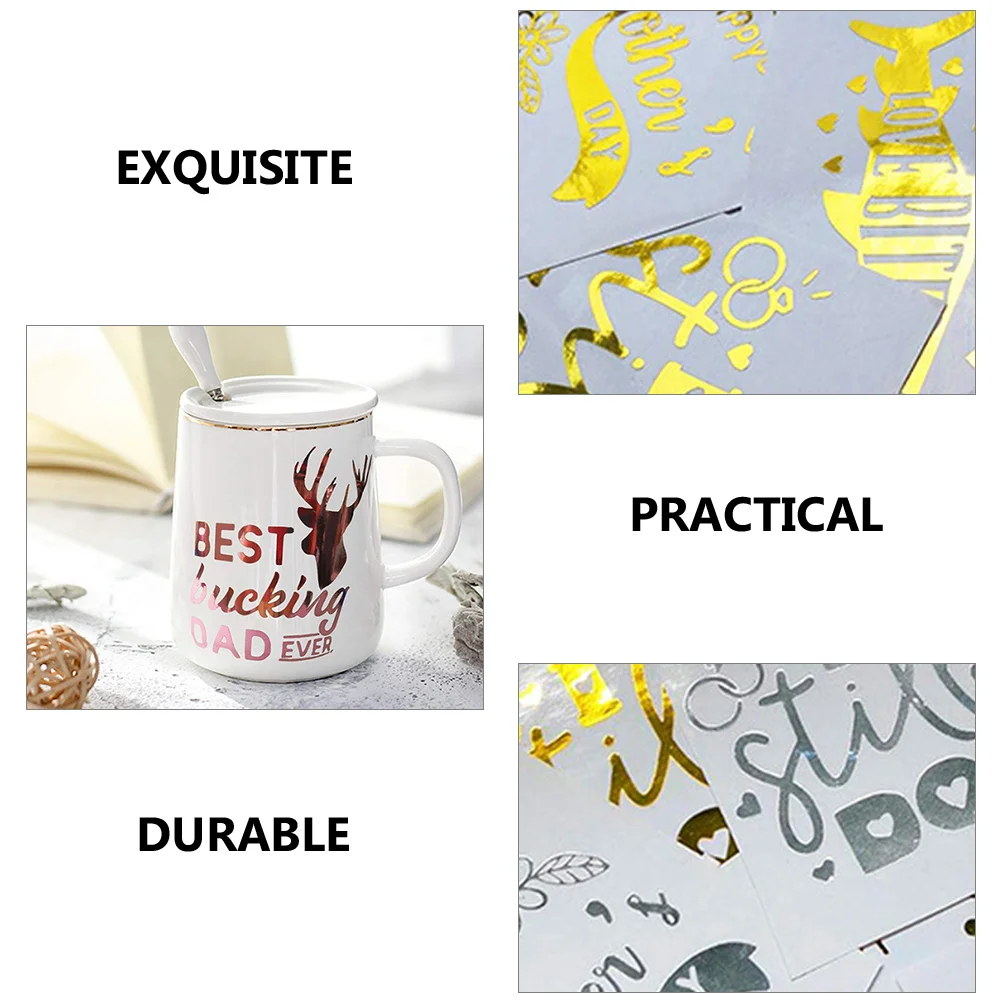 

3 Rolls Metal Self-Adhesive Vinyl Film Permanent Adhesive for DIY Crafts T-Shirts Cups Glass Fabric Home Decor Projects