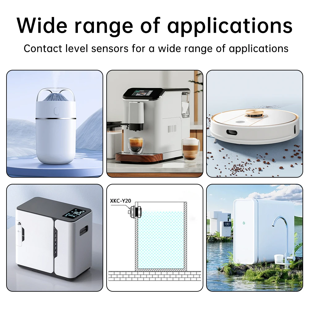 XKC-Y20 Contact Liquid Level Sensor 12V Float Switch Water Level Sensor Photoelectric Liquid Level Sensor XKC-Y20-NPN XKC-Y20-V