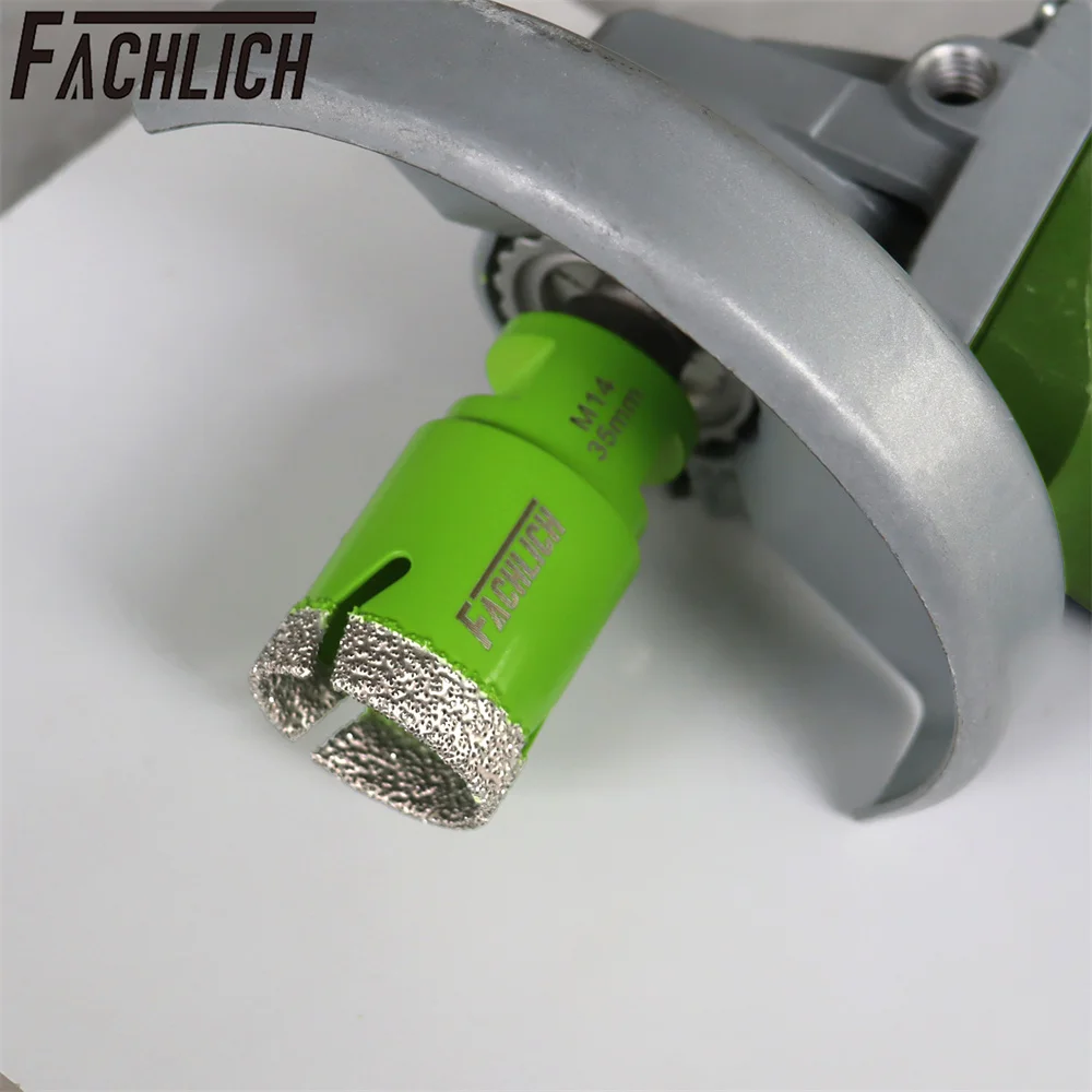 FACHLICH 1pc Diamond Drill Bits Core Bits Dia6-100mm Ceramic Tile Granite Marble Stone M14 Thread Dry Drilling Cutter Hole Saw