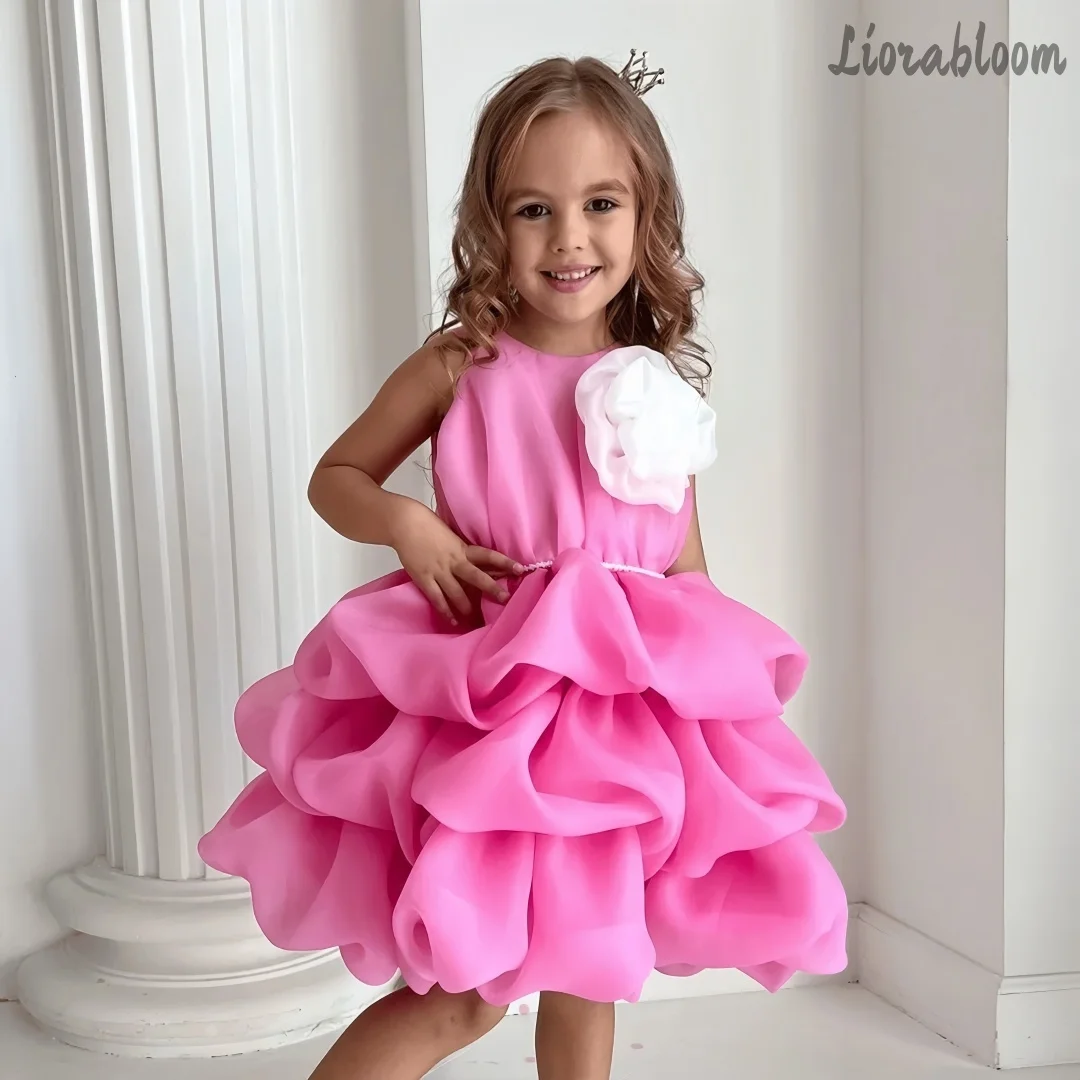 

Multicolor Princess Dress Formal Gown Embellished Dress Suitable Flower Girls Parties Elegant Formal Occasions And Weddings