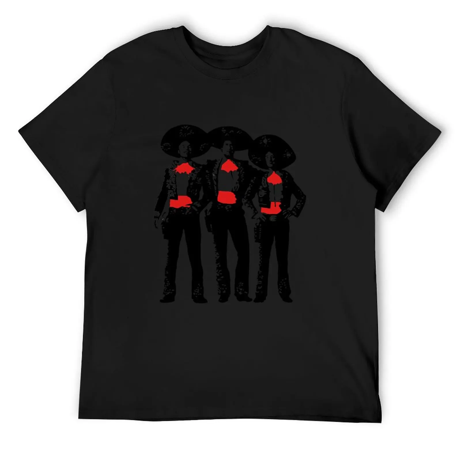 Three Amigos Silhouette T-Shirt vintage graphic tee sweat men t shirts high quality