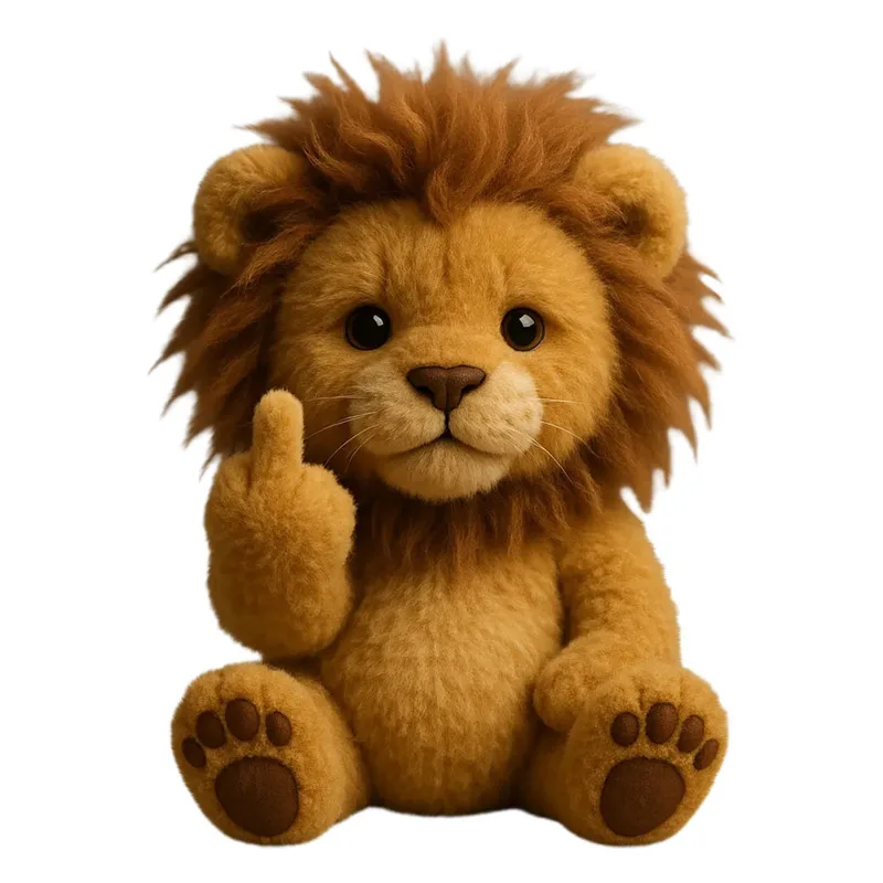 Animal Middle Finger Ornaments Cat Highland Cattle Funny Cute Animal Statues Home Office Desk Party