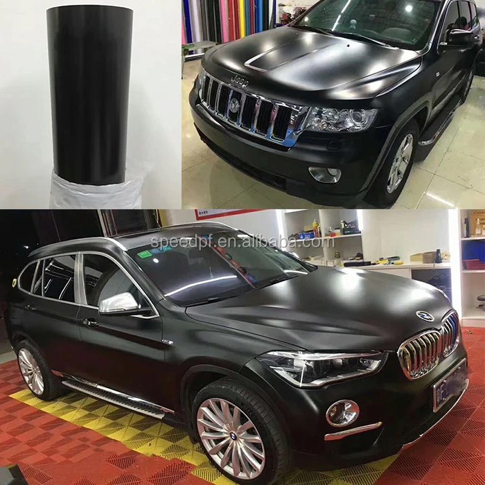 Новое поступление, матовая атласная черная металлическая наклейка на кузов автомобиля, хромированная виниловая пленка