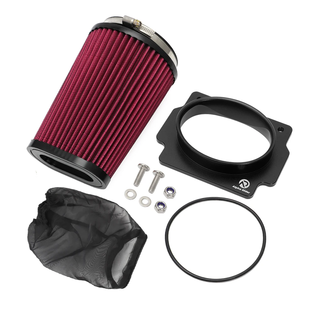 Flow Airbox Adapter K+N Air Filter Outerwear Kit For Yamaha Banshee 350 1987-2006 YFZ350SE Special Limited YFZ350SP Edition