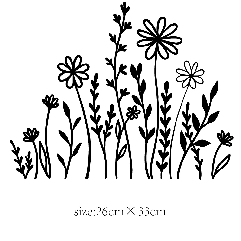 Wildflowers Boho Fun Reflective Car Vinyl Sticker Plant Lover Gift Idea Bumper Sticker, Decorative Window Decal