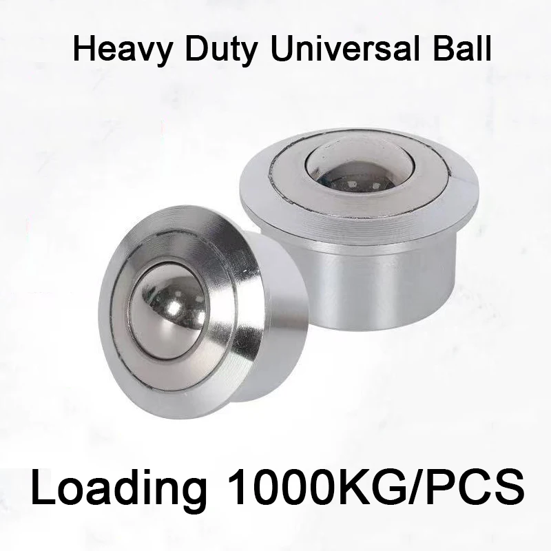 New 2PCS Super Heavy Duty Precision Conveying Universal Wheel Ball Bearing Bull Eye Wheels Industrial Casters Loading 1000KG/PCS