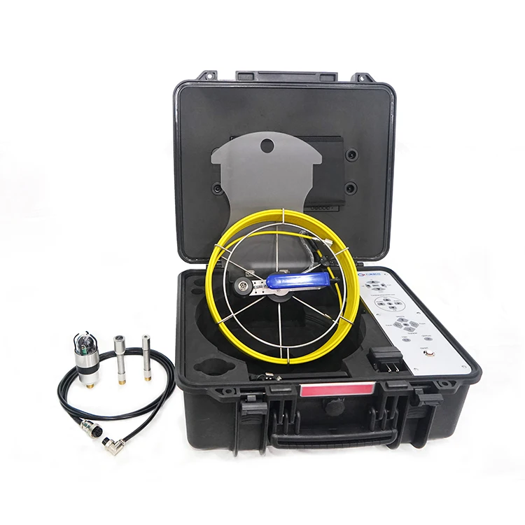 Cobra de inspeção de encanamento de esgoto CCTV de cabo de 10,1 polegadas 20-60m e localizador de 512 Hz