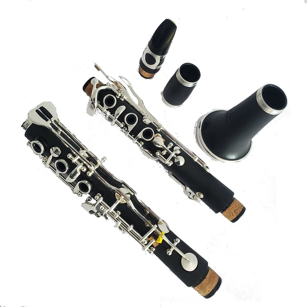 Clarinet Instrument Hard Rubber Nickel-plated German System Bb Clarinet Musical Instrument