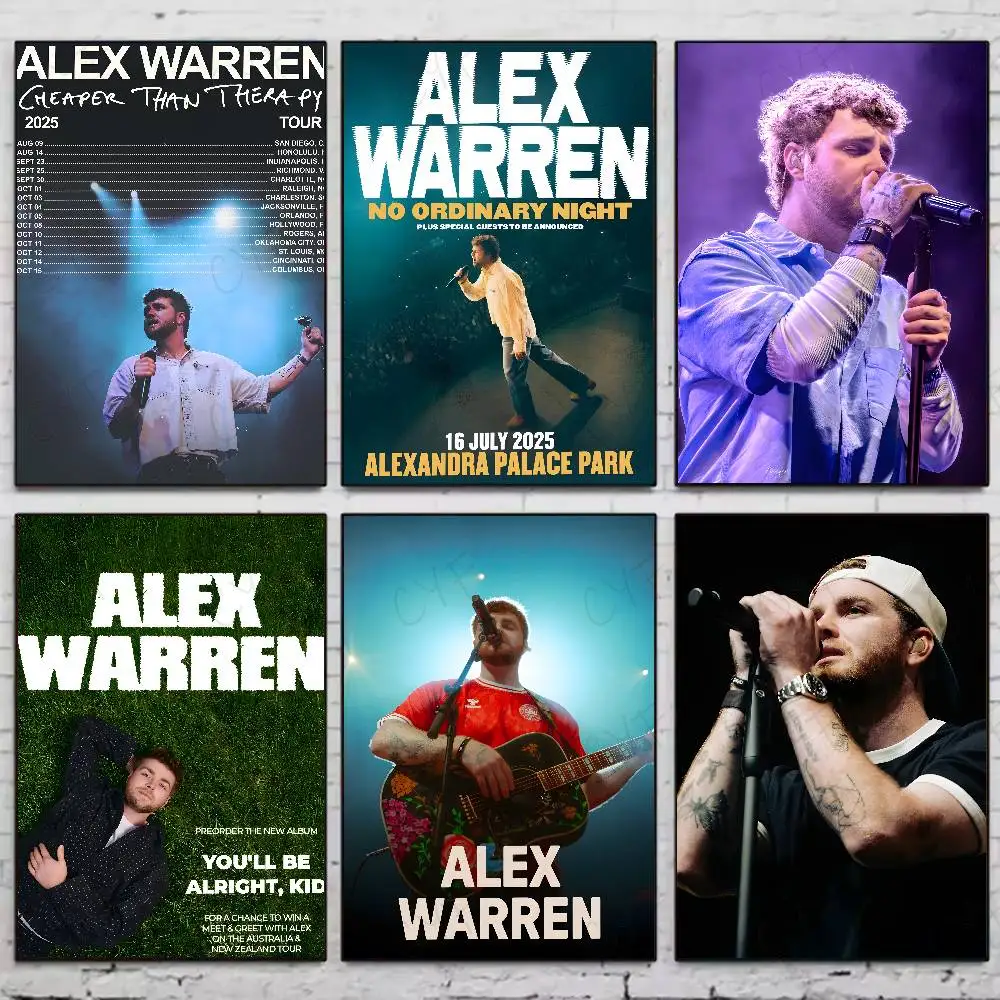 

Popular Music Singer A-alex Warren Poster High Quality Dorm Living Room Aesthetic Wall Decoration Painting Stickers Gift