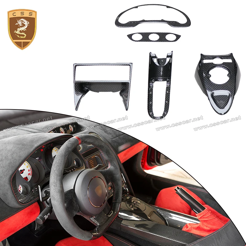 Console central do carro substituição maçaneta da porta interna capa protetora guarnições para lamborghini gallardo lp540 lp550 lp560 lp570