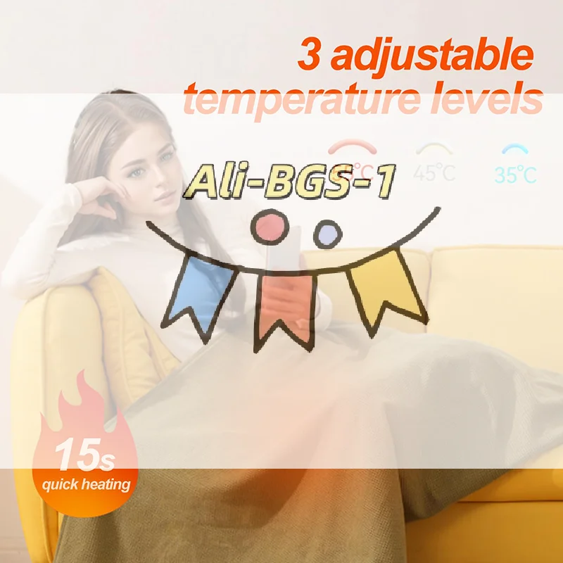 

USB Heated Shawl Scarf-3-Temperature Electric Warming Wrap with Soft Fleece,Portable Heating Blanket for Office/OutdoorWinterUse