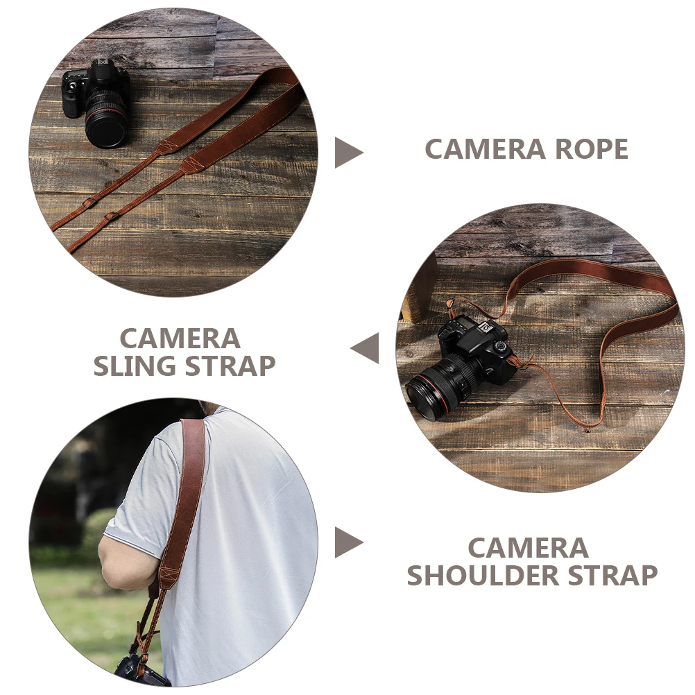 

Camera Shoulder Strap Lightweight Durable Adjustable Sling Belt For DSLR Outdoor Use Wear Resistant Comfortable Camera Rope