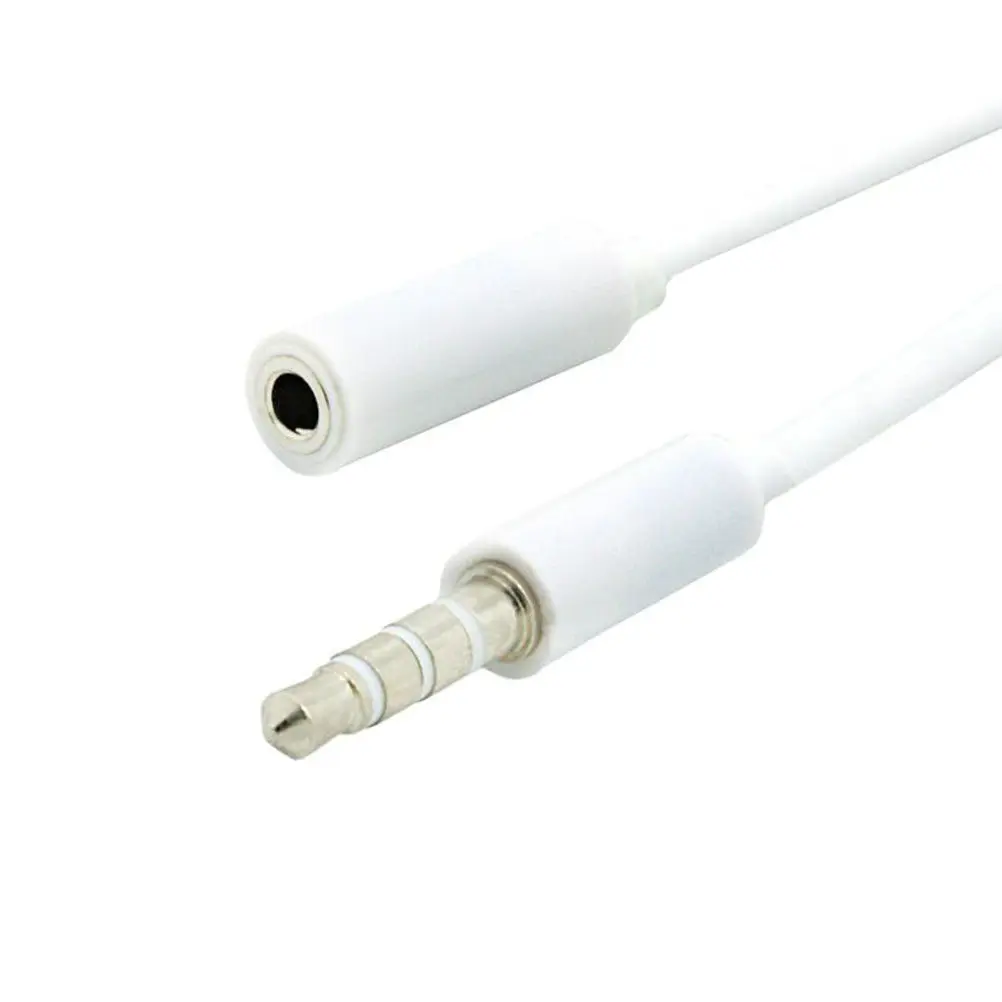 3.5mm Male to Female Audio Extender Cable 1M Length Stereo Sound Transmission for Headphones Speakers Car Stereos Mp3 Players