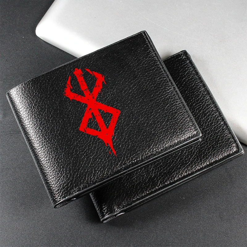 New Cartoon B-Berserks PU Faux Leather Wallet for Adult Student Slim Credit Card Holder Coin Purse Multi-Color Pen Storage Gifts