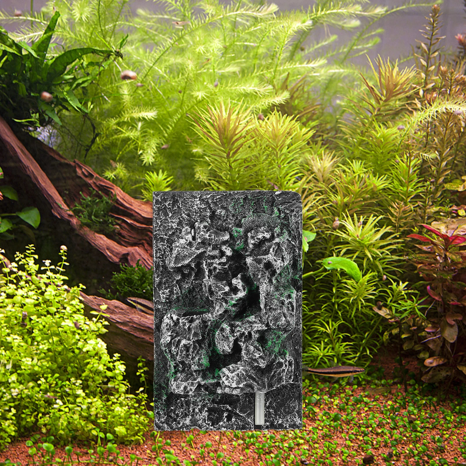 

3D Aquarium Background Board For Fish Tank Reptile Terrarium Lightweight Waterproof Realistic Design Landscape Rock Prop Snake