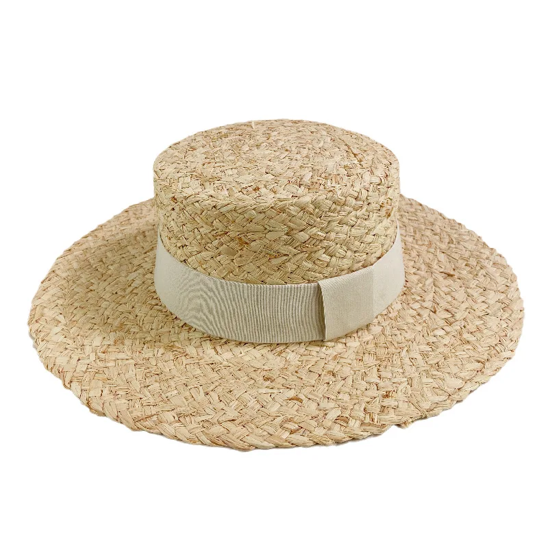 Sombrero de rafia plegable para mujer, gorro de ala grande a mano, ideal para vacaciones en la playa y al aire libre, combina con todo