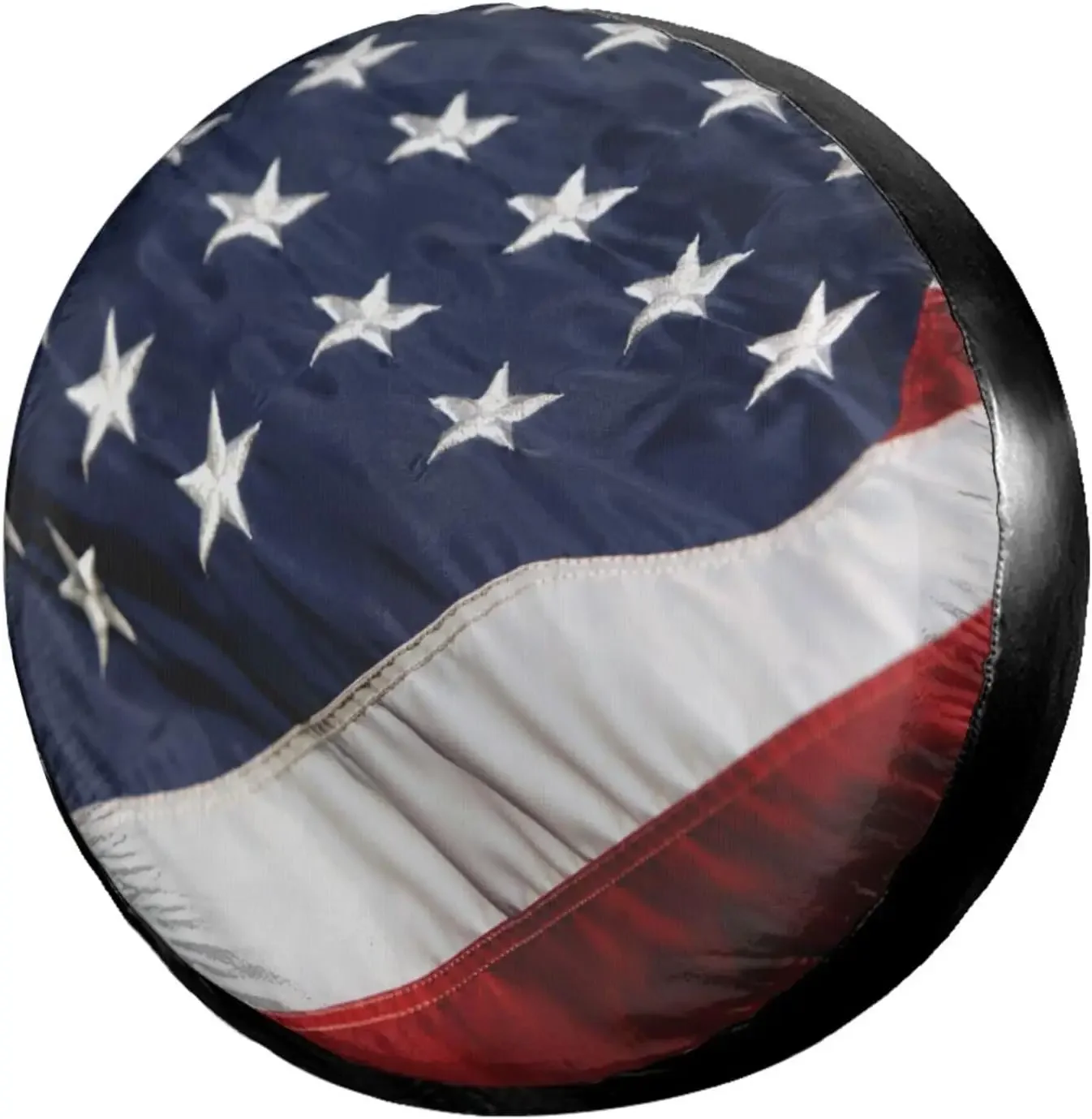 

American Flag Billowing Spare Tire Cover Weatherproof Universal Wheel Car Tire Covers For Rv SUV Trailer Truck Camper Travel