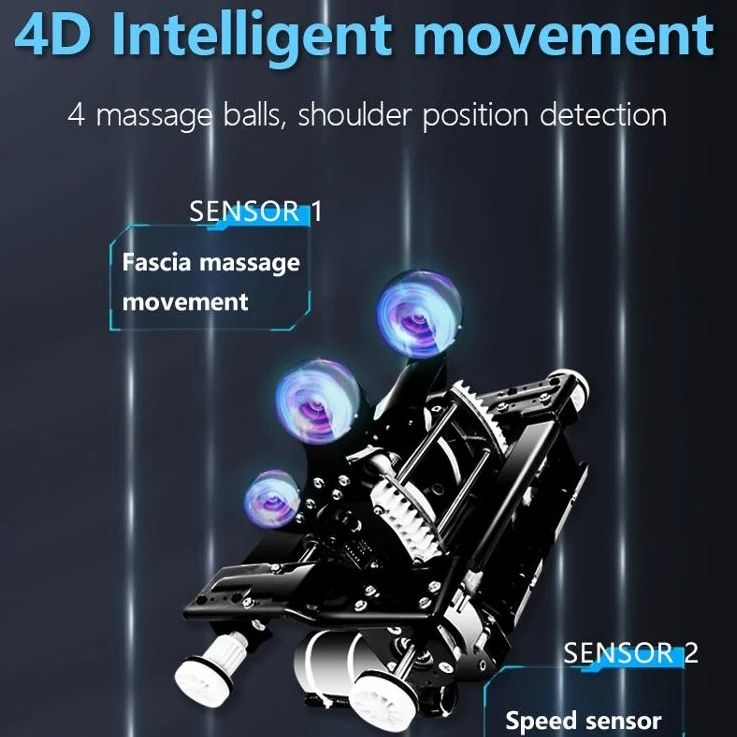 Investir dans la sérénité ultime le fauteuil de massage de luxe Foremost avec programmes automobiles intelligents et couverture en L-Track