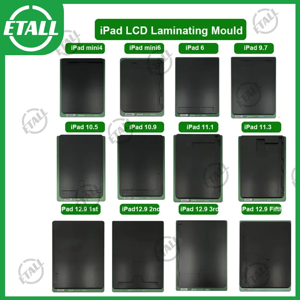 Lamination Mold for iPad Mini 4/5/6 Air 2/Pro 9.7/10.5/Air 4 iPad 12.9 Glass Laminating OCA And Laminating Glass To LCD Mould