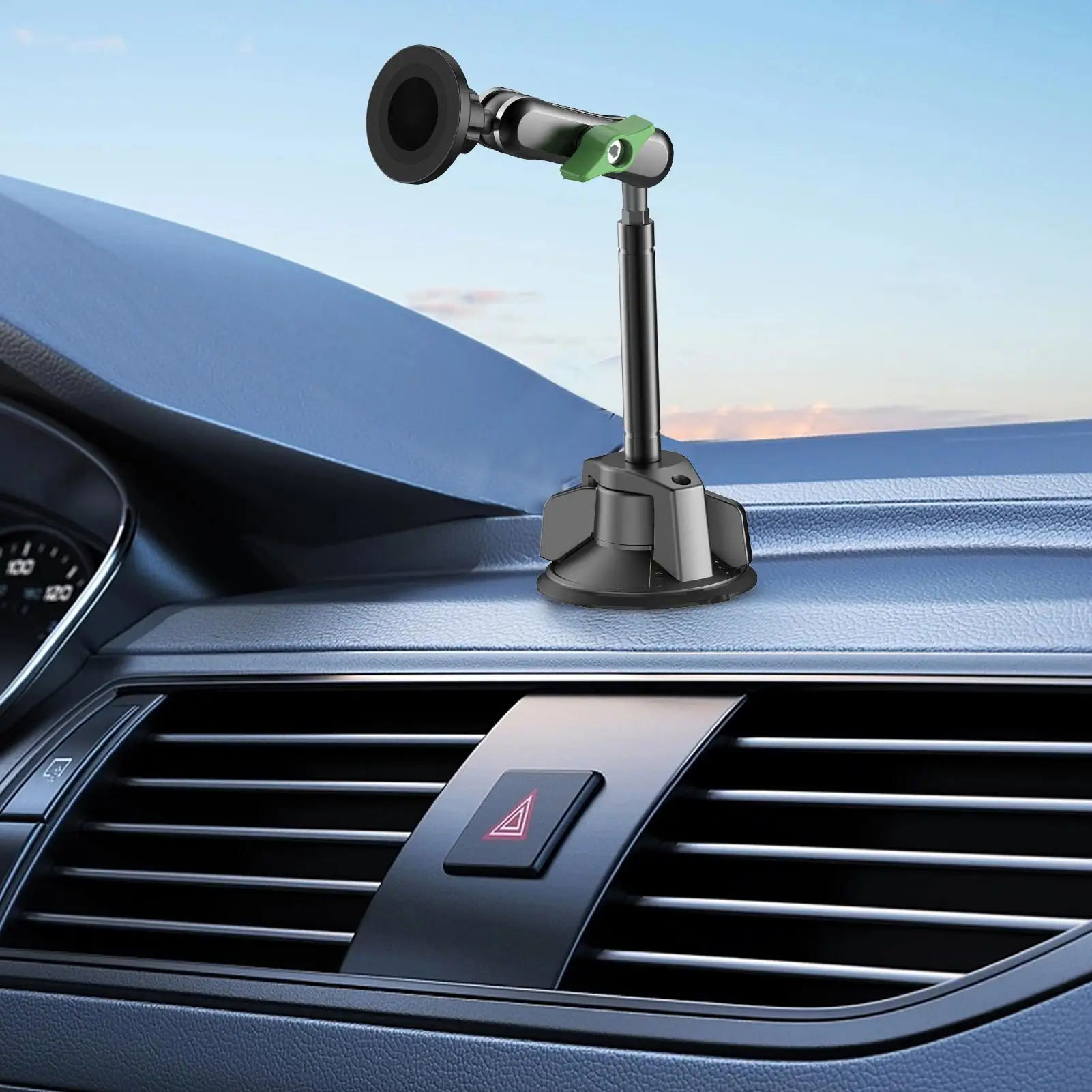 

Magnetic Phone Holder For Car 360 Degree Rotation Car Magnetic Phone Mount Suction Cup Mount Windshield Vent Travel Auto Desk