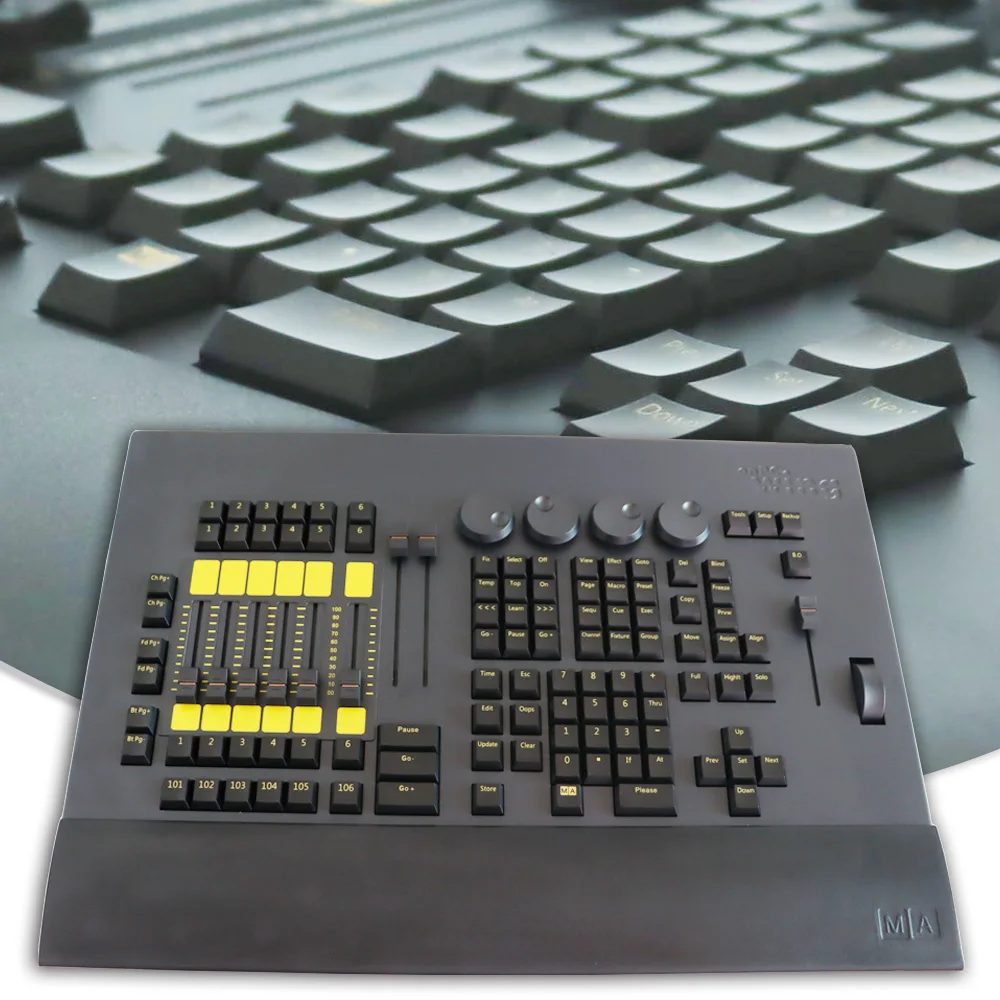 

Контроллер сценического освещения, командное крыло, контроллер DMX512, управление в реальном времени для параметров 2,048, подключение через USB к ПК, сценический DJ