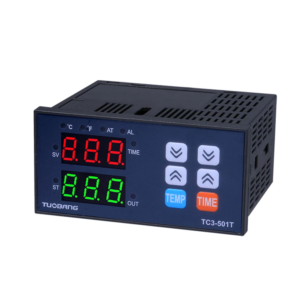 Imagem -05 - Máquina de Carimbo Quente de Transferência de Calor Multifuncional Controlador de Temperatura de Display Digital Tempo Integrado Tc3401