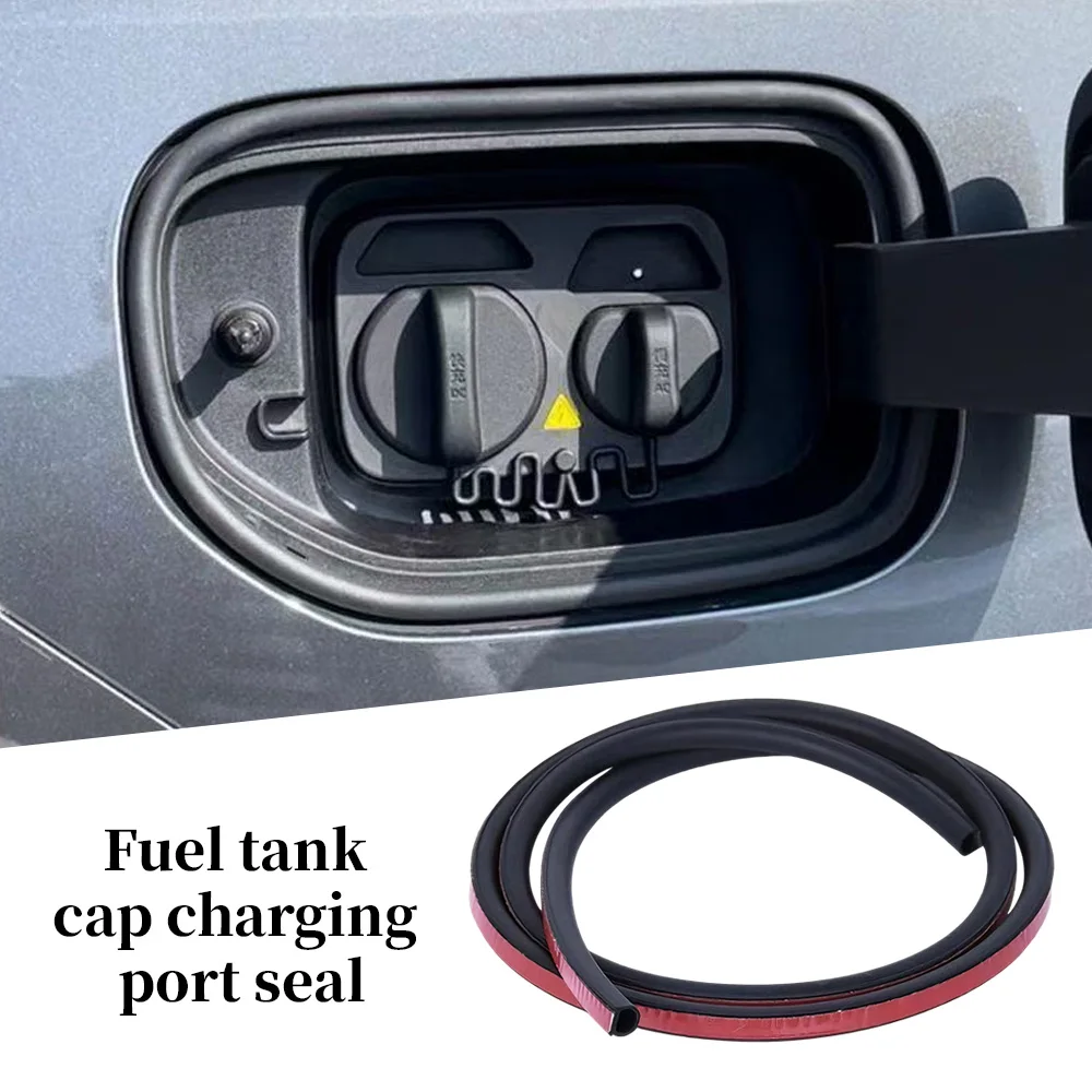 Universal Fuel Tank Cap Sealing Strip Universal Charging Port Cover Seal Ring Waterproof Dustproof Car Accessories