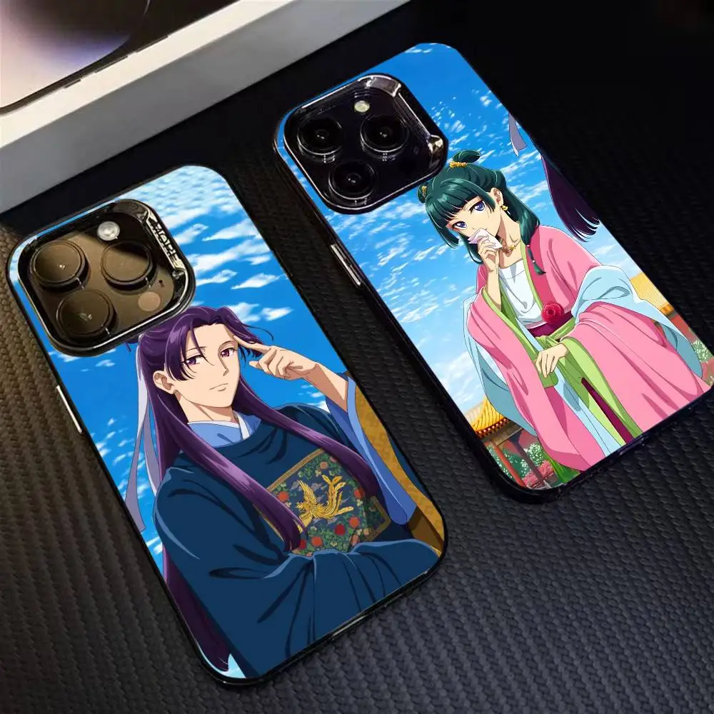 

The A-Apothecary D-Diaries Jinshi And Maomao Phone Case For iPhone 16 17 15 14 12 13 Pro Max Black Color Shockproof Cover