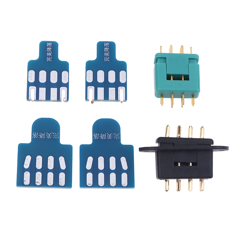 

Комплект разъемов MPX 6/MPX8 с платой для пайки, детали турбинных реактивных двигателей, штекеры VTOL для аксессуаров радиоуправляемых самолетов